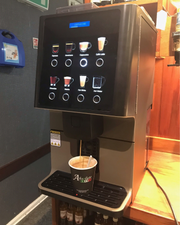 Bar Roma Bean to Cup Coffee Machine installed at customer The Irby Club