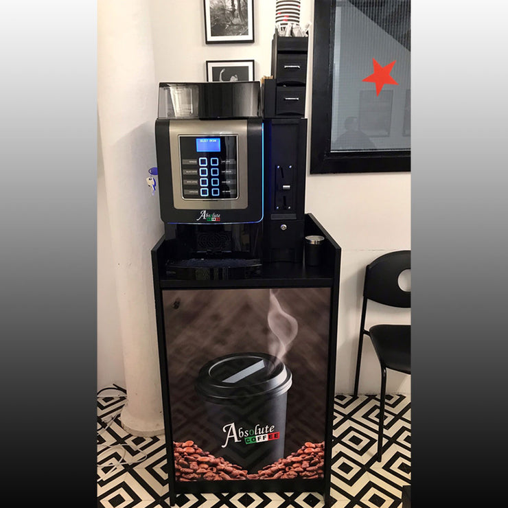 Italia bean to cup coffee machine on base unit at Vale Studios dance academy